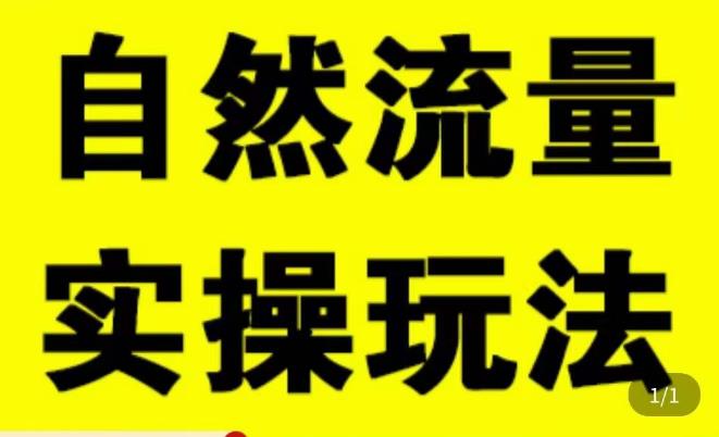 拼多多自然流量天花板，拼多多自然流的实操玩法，自然流量是怎么来的，如何开车带来自然流等知识-云启学堂---专注分享与整理各种自媒体课程