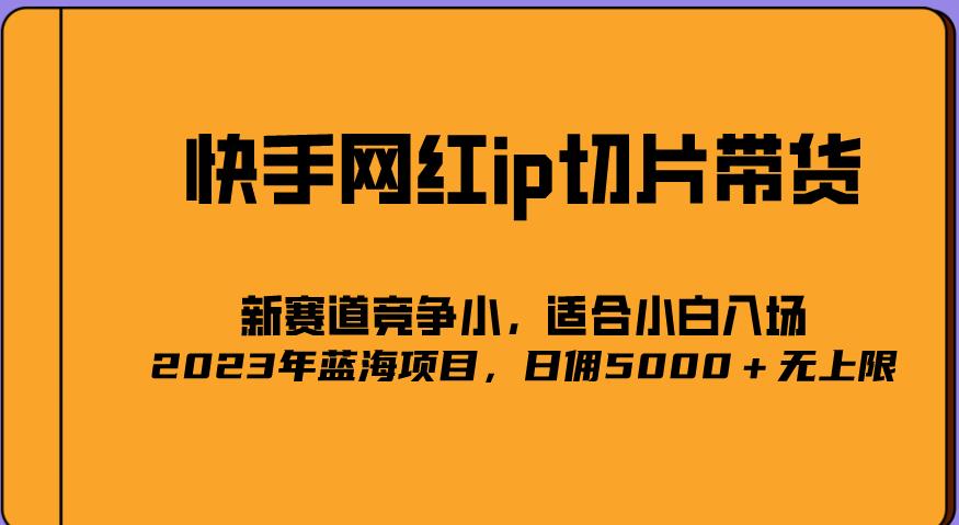 2023爆火的快手网红IP切片，号称日佣5000＋的蓝海项目，二驴的独家授权-云启学堂---专注分享与整理各种自媒体课程