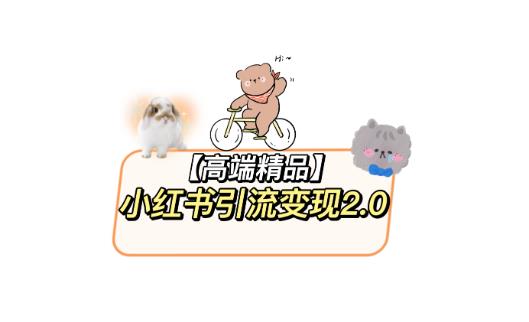 小红书最新引流变现教程，全网最新最详细的视频教程以及素材-云启学堂---专注分享与整理各种自媒体课程